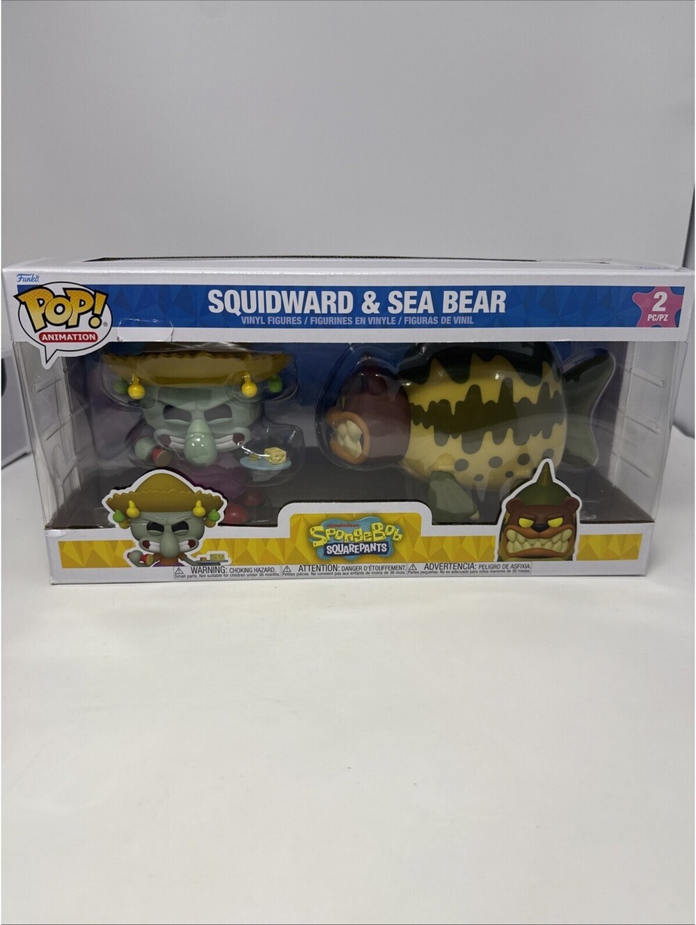Funko POP! Animation Spongebob Squarepants Squidward & Sea Bear (Box Damaged)